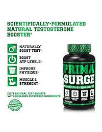 Testosterona natural para hombres para impulsar el crecimiento muscular, la fuerza, la libido,...