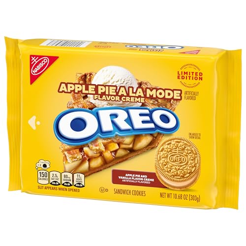 OREO APPLE PIE A LA MODE SANDWICH COOKIES, LIMITED EDITION, 10.68 OZ