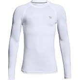 baleaf Boys Compression Shirt Long Sleeve Youth Undershirts Kids Base Layer | Soft Stretch Fabric, Flexible Movement, Quick Dry, Flatlock Seams, Tag-Free, Athletic Football Baseball Basketball Outdoor