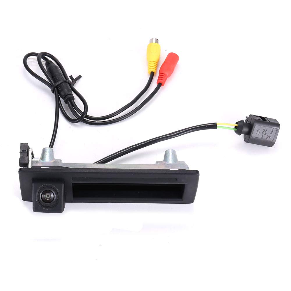 HD Parking Aid Trunk Handle Reversing Camera with Microswitch Replacement for VW Golf IV 4 MK4 Variant Kombi 1J5/Touareg 7LA 7L6 7L7/Bora Variant Kombi 1J6/Passat Variant Kombi B5 3B6/Cayenne 9PA