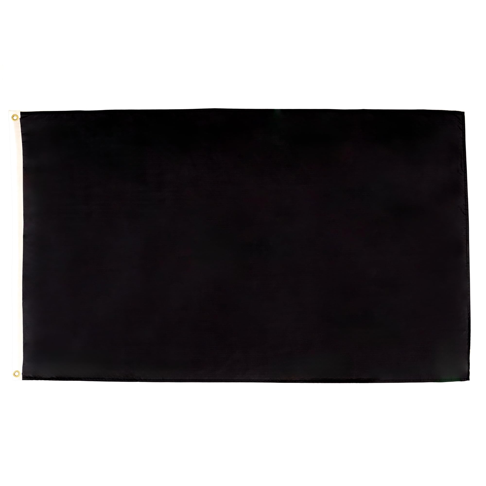 AZ FLAG - Plain Black Flag - Large 5x8 Ft - 100D Polyester Solid - Color Big Banner with Two Metal Grommets - Fade Resistant - Vivid Colors - 5' x 8' Feet - 250x150 Cm