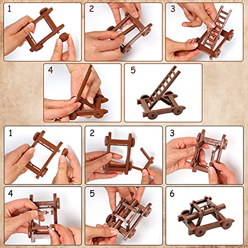 AMOR PRESENT 124 PCS Medieval Knights Toys Figurines for Kids Children Medieval Soldier Action Play Set for Birthday Gifts