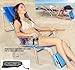 Ostrich Padded 3N1 Beach Chair Chaise Lounger with Foot Rest