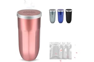 SZEOF 2PCS Car Trash Can with Lid, Car Trash Can Cup Holder with 3 Fragrance Tablets, Press to Open Vehicle Trash Bin, Mini Garbage Bin for Automotive Car, Home, Office, Kitchen, Bedroom,Pink