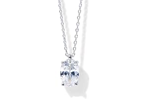 PAVOI 14K Gold Plated 925 Sterling Silver CZ Diamond Pendant Necklace for Women | Adjustable Slider