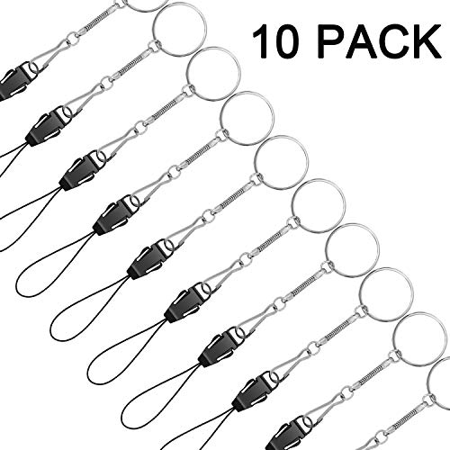 YOUOWO 10 pcs Lanyards for USB Flash Drive Cell Phone Keys iPod mp3 mp4 Strap ID Card Badge Small Lanyard and Other Small Electronic Devices Can disassemble Phone Charms Detachable Lanyard(10 Pack) - Thumbnail 2