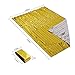 Defler Emergency Foil Blanket Pack of 10,Mylar Thermal Blankets Extra Large Gold Foil Space Blanket for NASA,Outdoors, Camping, Hiking,Survival,Marathos or First Aid (82″ X 62″,Pack of 10)thumb 1