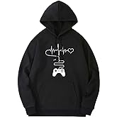 SHENHE Men's Graphic Drawstring Pullover Hoodies Long Sleeve Hooded Sweatshirt Tops