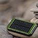 Solar Charger, 10000mAh Portable Power Bank Dual USB Battery Charger External Backup Battery Pack for Cell Phones Camera GPS Tablets and more (Army-green)