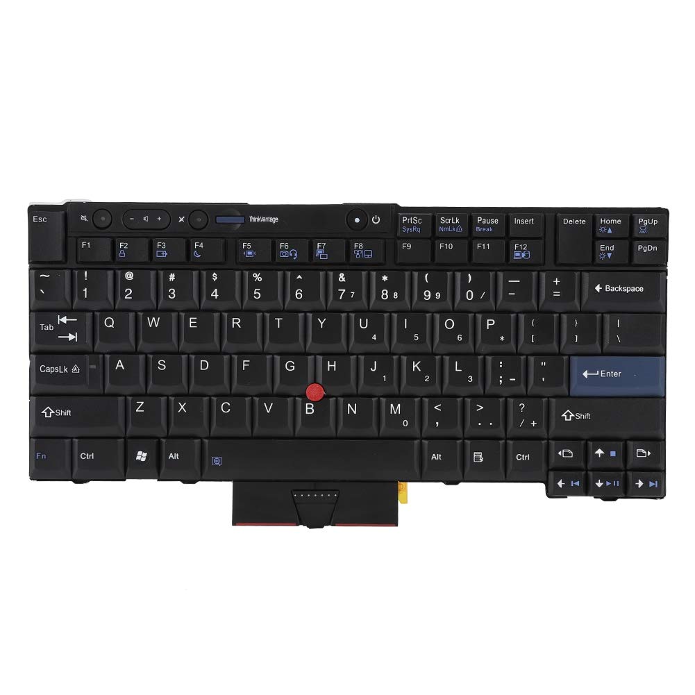 Yunir Replacement Keyboard for T410/T410S/T400S/T520/T420/X220/T510/W510 Laptop Notebook, No Delay US Layout Laptop Keyboard Replace Repair Part
