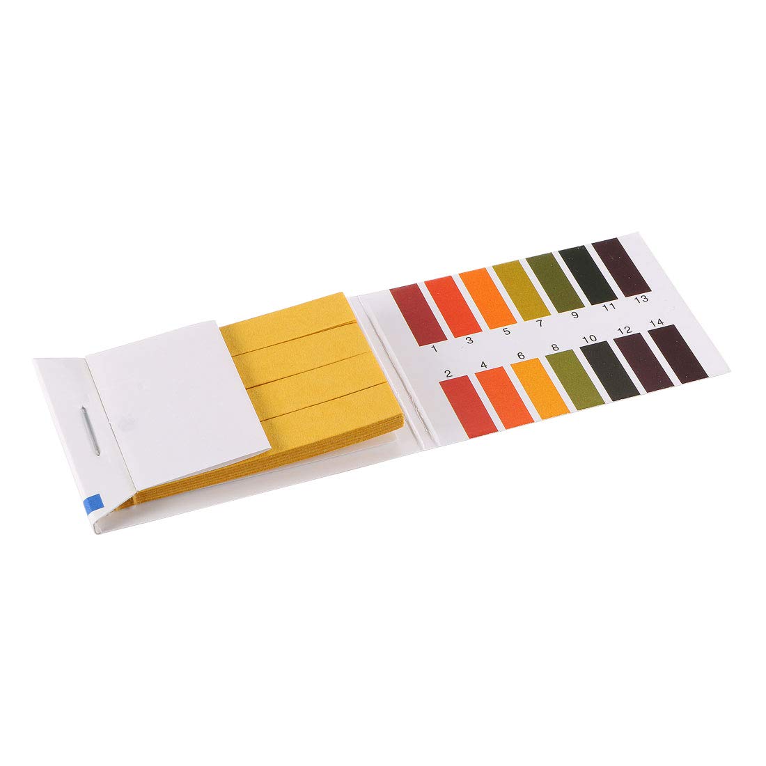 sourcing map PH Test Strips 1-14 Indicator Paper Lab Litmus Tester 80in1 Kit for Water Food Pool Aquarium Testing Alkaline Acid