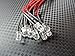 Qty 10- LED Lights- 3mm, 5mm, 8mm, 10mm pre wired 12 volt leds- 12V White, Red, Blue, Orange, Green (3mm, Blue)