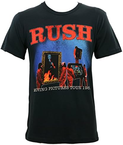 Rush Men's Moving Pictures 1981 Tour Slim Fit T-Shirt