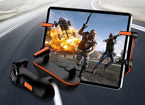 PUBG Trigger Controller for Ipad Tablet Capacitance L1R1 Fire Aim Button Triggers Gamepad Joystick for Ipad Tablet FPS Game - Orange