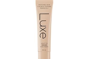LUXE COSMETICS Luxe Color Changing Foundation for Women – Instantly Adapts to Your Skin Tone – Buildable Light-to-Medium Coverage – 12-Hour Wear – Natural Dewy Finish