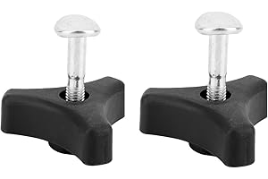 2 Sets Lawn Mower Handle Bolts,Triangle Handle Knob Nut Screw Bolt Handle Wing Nut Universal Fixing Nut Replacement Parts for
