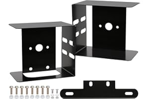 LINKITOM Square Trailer Tail Light Mounting Box & License Plate Bracket, Heavy Duty Steel Guard Cover for Trailers Under 80" Boat Truck Marine Camper RV
