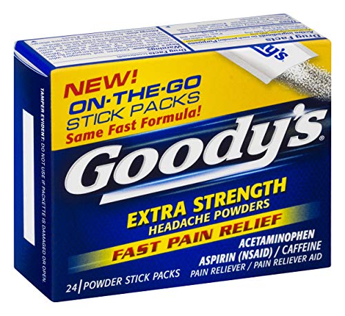 Goody's Extra Strength Powders | Fast Pain Relief | Aspirin & Caffeine | 24 Count