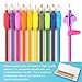 Firesara Pencil Grips, Ergonomic Rainbow Pencil Grips for Kids Handwriting, Pencil Grips Posture Correction Training Writing Aids Claw for Adults Preschoolers Students Special Needs(12Pcs)