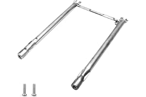 SafBbcue 69785 Grill Burner Tube Set for Weber Spirit 200 Spirit E/S-210 220 E-215 Spirit II 200 E/S-210 with Front-Mounted Control Series Grills (2013 Model Years and Newer), 18" 304 Stainless Steel