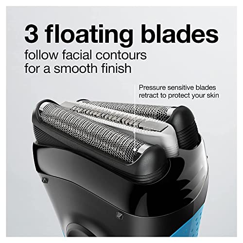 Braun Electric Series 3 Razor with Precision Trimmer, Rechargeable, Wet