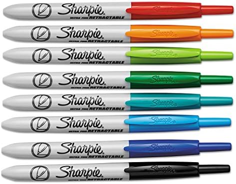 Sharpie Retractable Ultra Fine Point Permanent Marker, Assorted, 8/ST-SAN1742025 supplier_pens_n_more