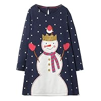BEILEI CREATIONS Girls Longsleeve Causal Dress Kids Christmas Princess Dresses Thanksgiving (3T, G18344)