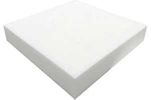 Coaseb 4" x 22" x 22" Square High Density Upholstery Foam (Chair Cushion Square Foam for Dinning Chairs, Wheelchair Seat Cushion Replacement)