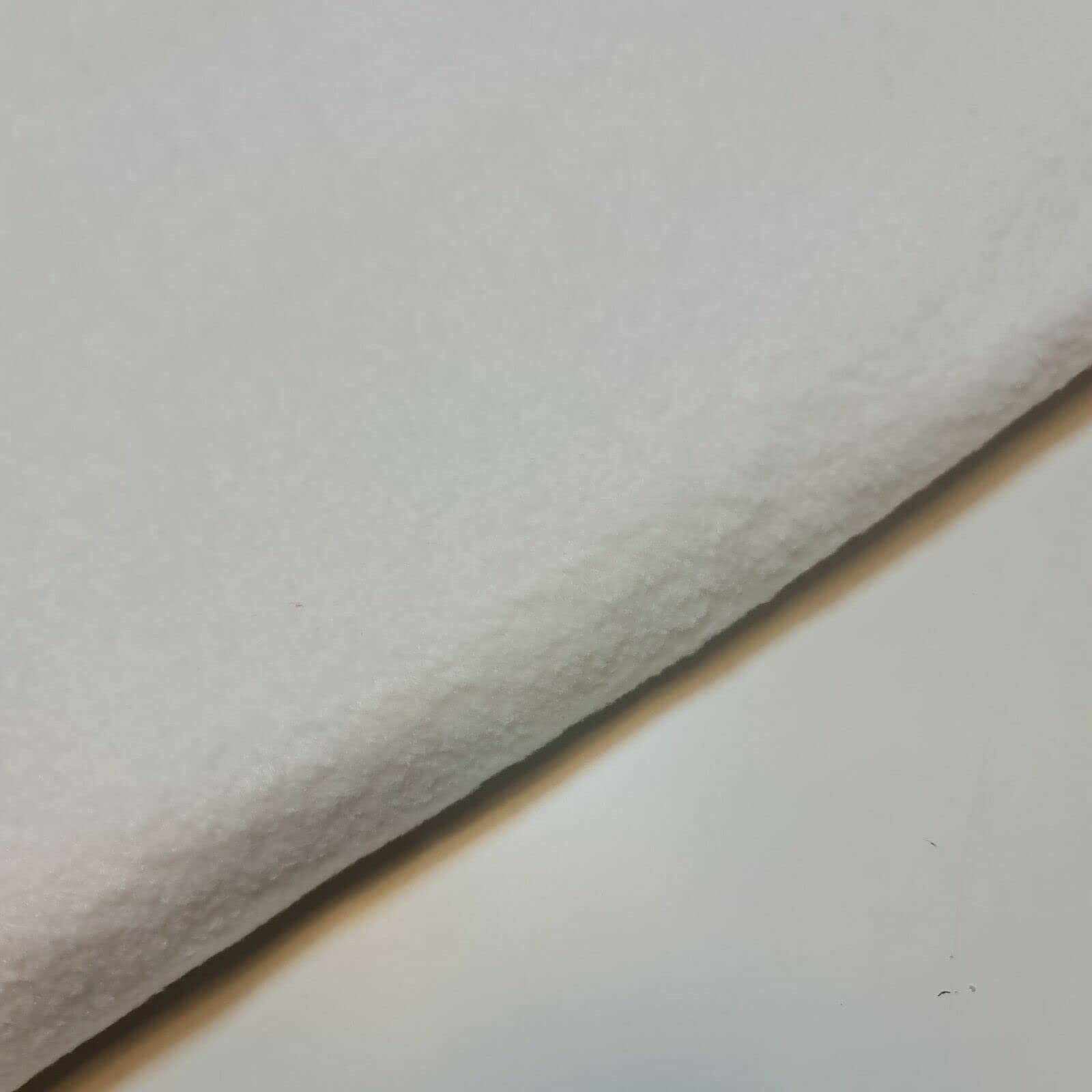 Antipil Polar Fleece Fabric Superior Quality Warm Soft Pile Dress Craft Fabric Material 58" - 150 cm Wide Sold As 1 Meter Pre - Cut Lengths (Available in 15 Colours) (Cream)