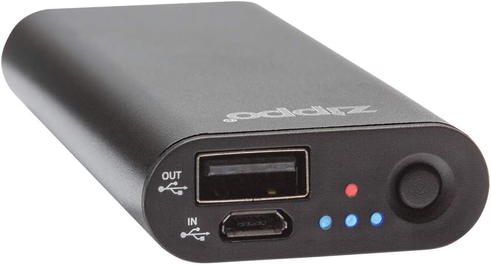 Zippo Heatbank 3 Rechargeable Lithium Iron Hand Warmer with Power Pack