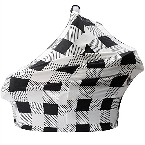 Nursing Covers for Newborns Baby Car Seat Covers for Baby Girls and Boys Gifts Black and White Grid  - //medicalbooks.filipinodoctors.org
