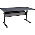 Thermaltake Tt Gaming Level 20 Gt Battlestation Computer Gaming Desk, Adjustable Heights, Scratch Resistant Surface, Full-Sized Desk Mat, GD-LBS-BRHANX-01 , Black