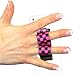 LAZY-HANDS 2-Loop Phone Grip - FITS Most - Black & Pink Checkers