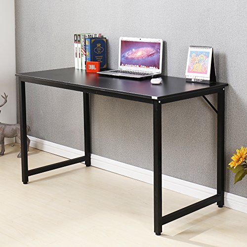 Dland Home Office Computer Desk Table JJB-120, Composite Wood Board, Black, 47" Medium Size, 1 Pack - Thumbnail 7