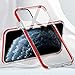PULEN for iPhone 11 Pro Max 6.5 Case,Crystal Clear Thin Soft TPU & Flexible HD Clear Anti-Yellow Anti-Scratch Shockproof Bumper Back Case Cover for iPhone 11 Pro Max 2019 (Red)
