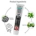 Kshion Activated Charcoal Teeth Whitening Toothpaste Natural Black Mint Flavor Herbal