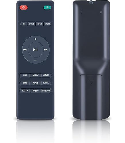 HCDZ Télécommande De Rechange Pour Barre De Son Portable Bomaker Immersive Home Cinéma (Bomaker Tapio 1 I