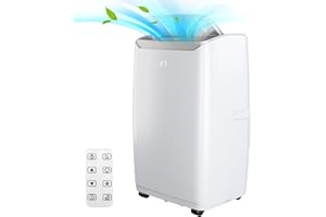 GARVEEHOME Quiet 12000 BTU Air Conditioner Portable for Room up to 550 Sq.Ft, 3 in-1 Floor Standing AC with Dehumidifier & Fan Mode, Sleep Mode, 24H Timer & Easy Window Installation Kit