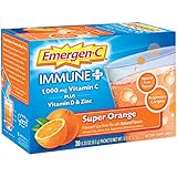 Emergen-C Immune+ Dietary Supplement (Super Orange Flavor, 30-Count 0.33 oz. Packets)