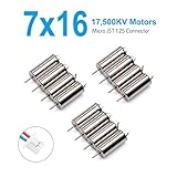 BETAFPV 3 Sets 7x16mm Motor 17500KV Brushed Motors with JST-1.25 Connector for Micro Whoop Beta65S frame or Eachine E011 etc