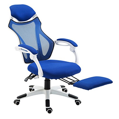 HOMCOM-Sedia-da-Ufficio-Ergonomica-Regolabile-Poltrona-Reclinabile-con-Poggiapiedi-6155851105-1205cm