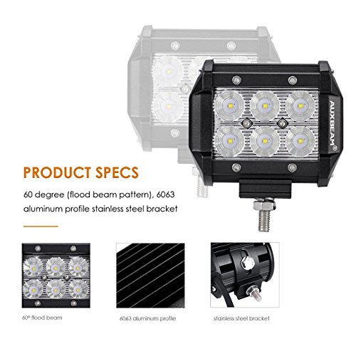 4PCS 4 Inch LED Work Light Bar Spot Flood Pods Fit For Jeep ATV With Wire Kit - Foto 7