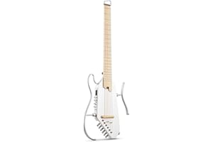 Donner Acoustic Electric Guitar HUSH I PRO Travel Guitar with Multiple Effect Modes Smart Guitarra Kit of Earphone, Gig Bag, Strap, Charging Cable