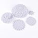 Surepromise 24 Vintage Lace Crochet Motifs Mini Doilies White Decoration Flower DIY Craft Scrapbooking Embellishment