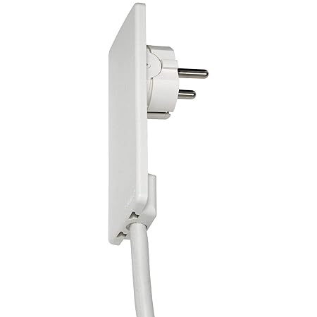 Schulte Elektrotechnik GmbH 1510 0000 0300 EVOline Plug Schutzkontakt-Stecker extraflach, weiss