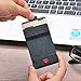 VBAX RFID Minimalist Slim Wallet for Men and Women, Holds Up to 12 Cards, Cash, Key Thin and Lightweight Credit Card Holder Grey Waterproof Microfiber