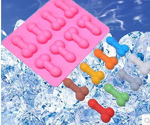 2 Pieces Gummy Candy Molds Silicone, Funny Nonstick Chocolate Candy, Ice Cube,Cake,Sugar Maker Novelty Cookie, Mould Tray for Whiskey Cocktails Party,Easy for Use in Oven Microwave Freezer Dish