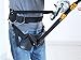 PELLOR Stand Up Offshore Fishing Gimbal Padded Fighting Belt Waist Rod Holder Shoulder Back Harness (Black) (Black, Large (Waistline: 34-50inch))