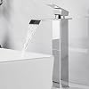 Dolinvo-Grifo-de-Lavabo-Cascada-Alto-Griferia-Monomando-de-Bano-Cromado-Plateado-304-Acero-Inoxidable-Resistente-a Dolinvo-Grifo-de-Lavabo-Cascada-Alto-Griferia-Monomando-de-Bano-Cromado-Plateado-304-Acero-Inoxidable-Resistente-a