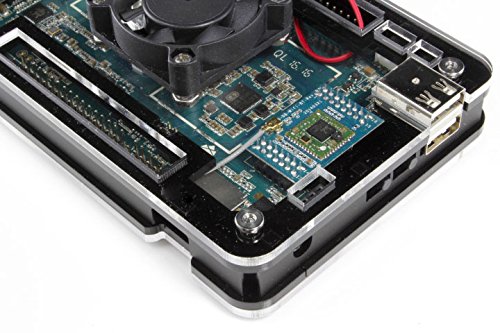 Zebra Case for Pine64 ~ Black Ice Slim With Fan by C4Labs